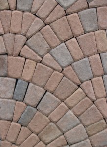 Pavers in circular patters