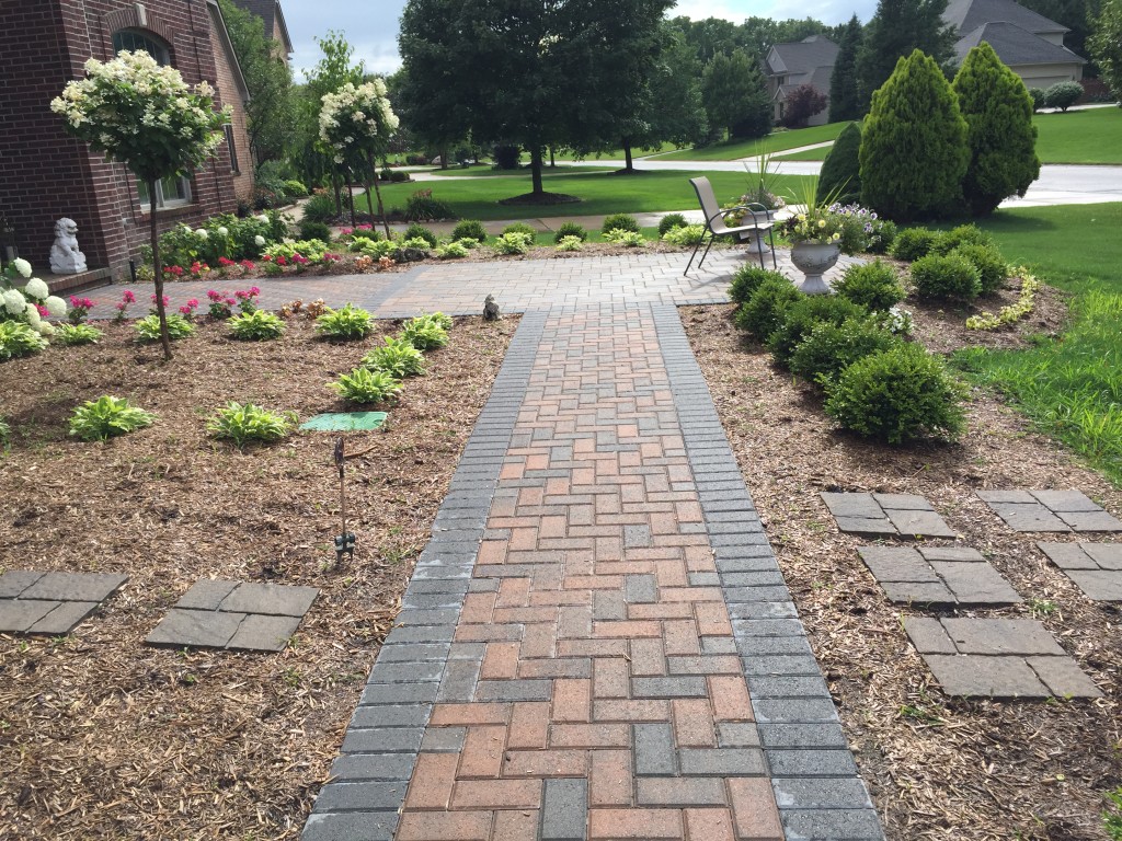 Red Brick Pavers Walkway