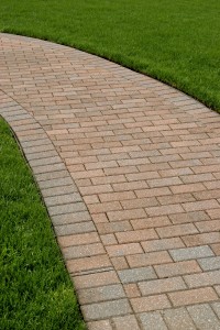 A Perfectly Edged Brick Walkway