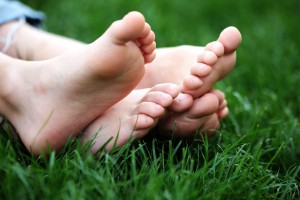 Barefoot In Grass
