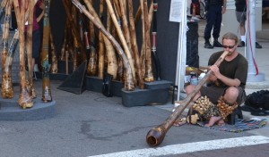 Didgeridoo Player At Ann Arbor Art Fair