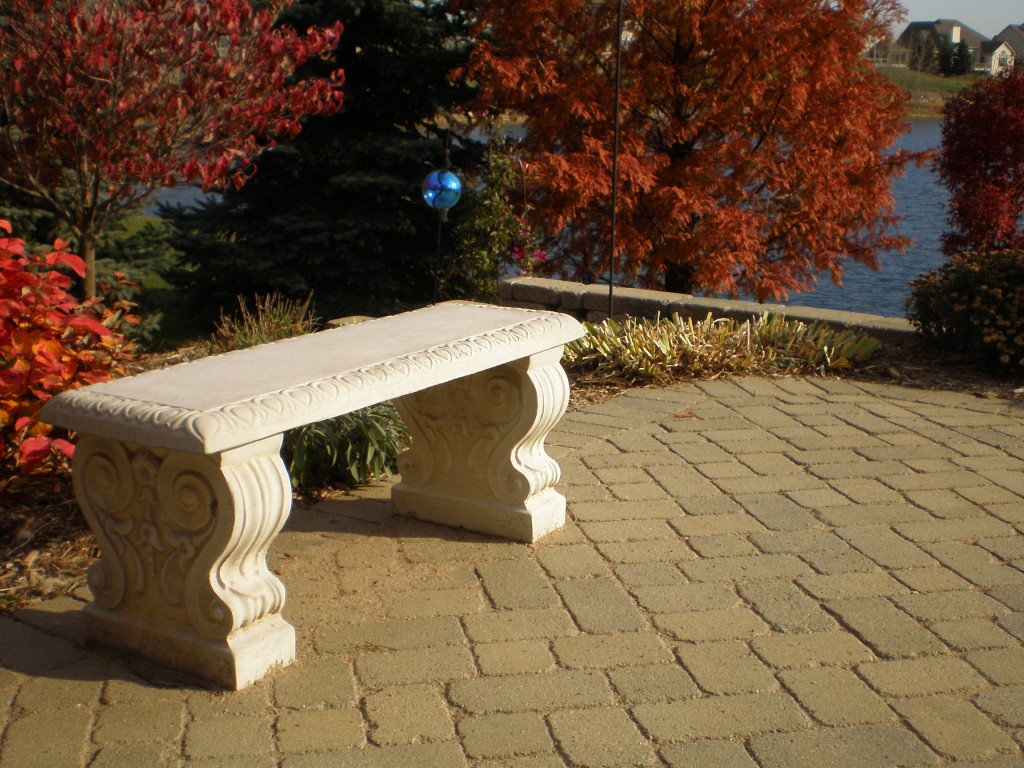 Fendt patio with bench seating