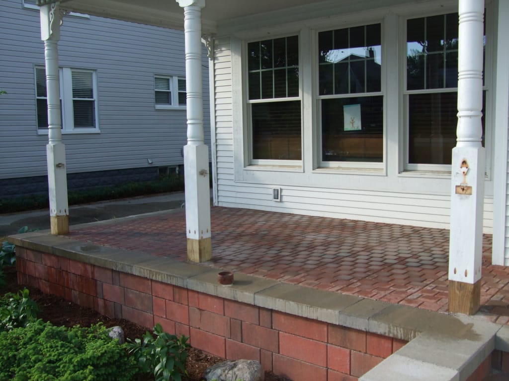 Porch from Cement to Pavers