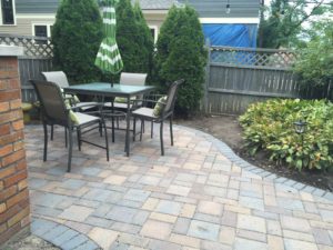 small patio, hardscapes, landscape design