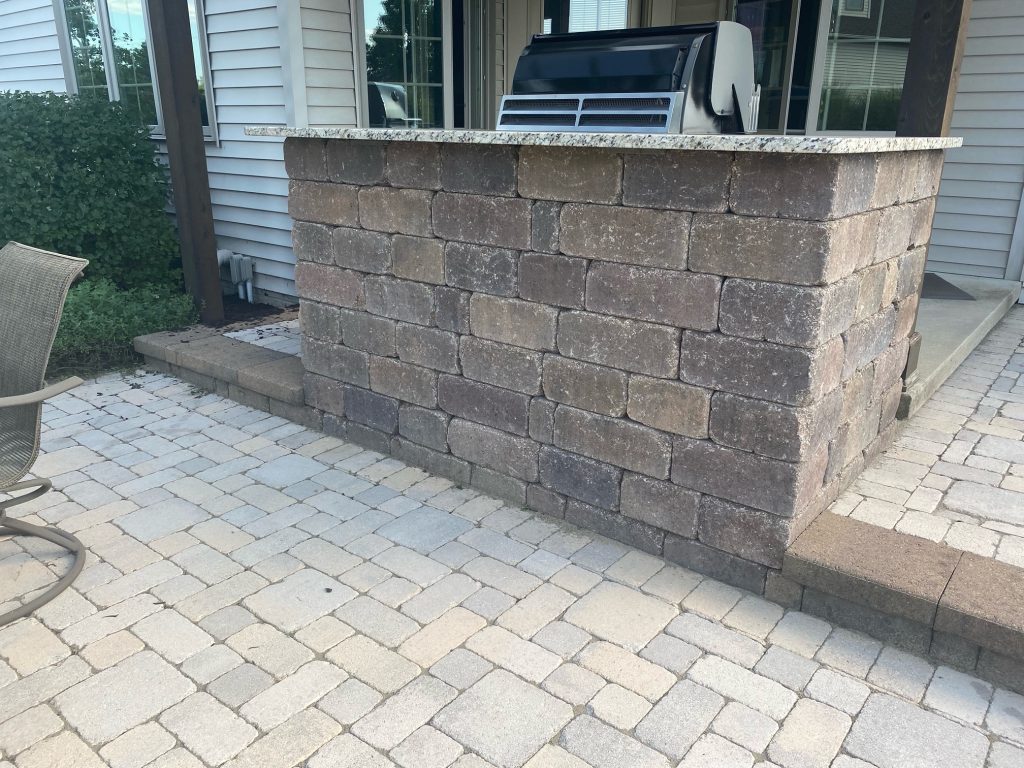 bricked in grill area