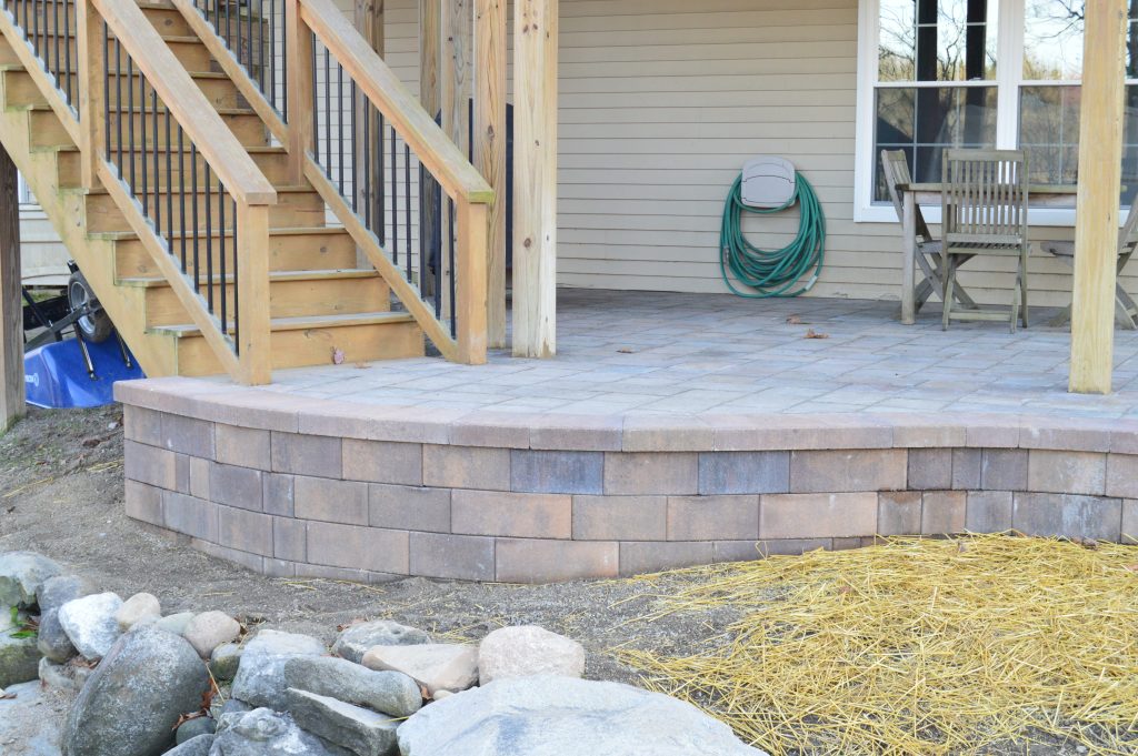 Brick-patio-Under-deck