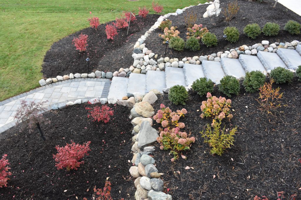 Stone Walkway and Terraced Steps