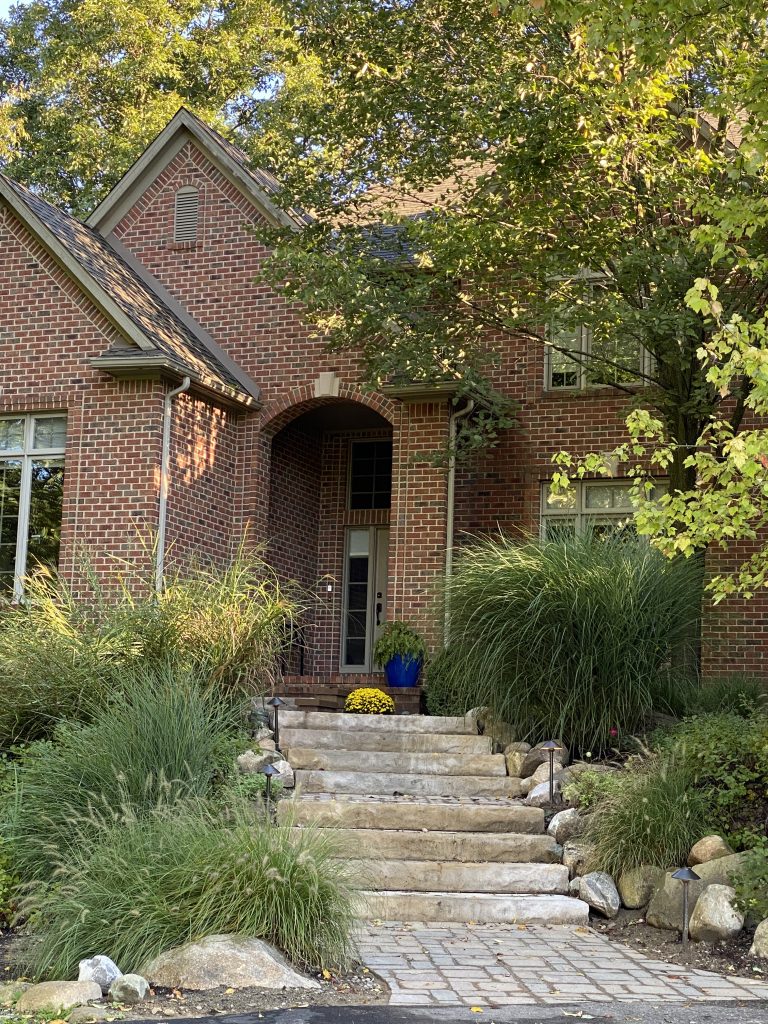 Walkway to front of an Ann Arbor home
