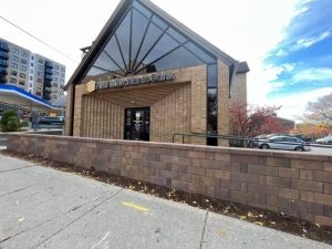 Bank wall renovation in downtown Ann Arbor, MI